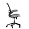 Flash Furniture Gray Mesh Mid-Back Task Chair with Roller Wheels BL-X-5M-DKGY-RLB-GG - alternate 6